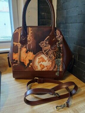 Sharif 1827 Steampunk Leather Satchel Rare
